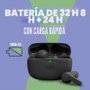 JBL Vibe Beam Negra con estuche de carga